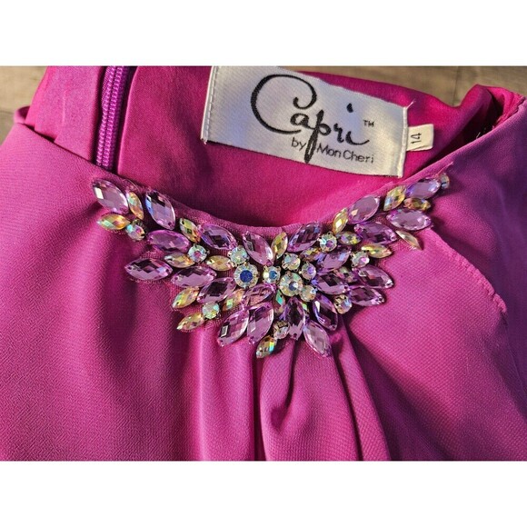 Capri by Mon Cheri Mother of the Bride Groom Dress Size 14 - Picture 8 of 9